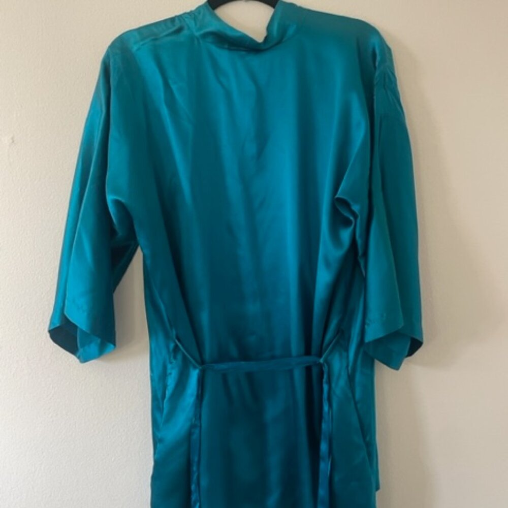 Teal Short Robe - Picture 6 of 7
